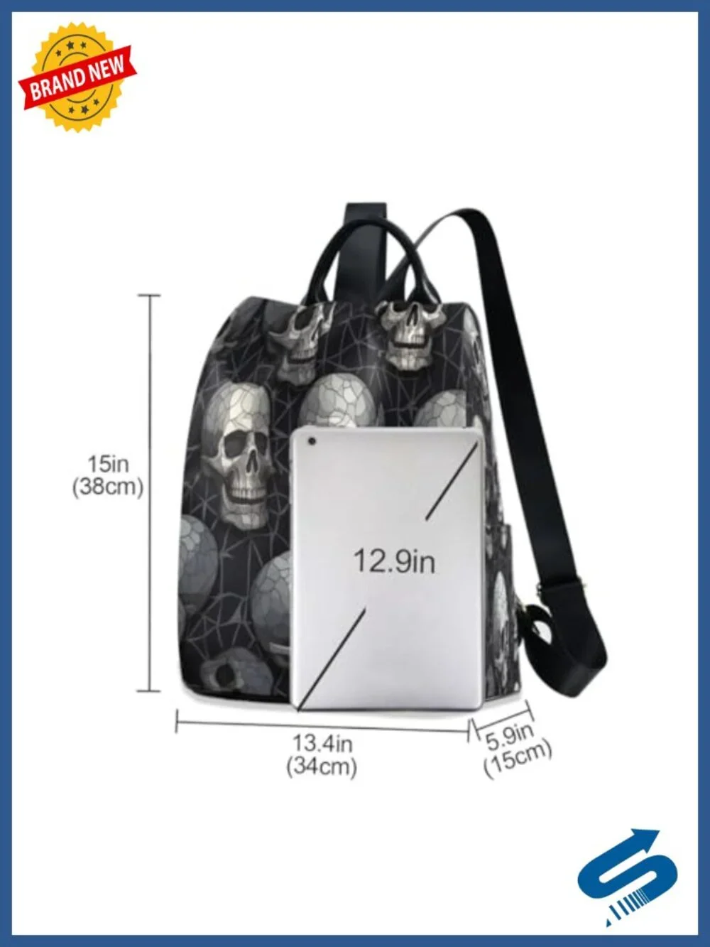 Anti-theft Fashion Backpack Purse with Plush Keychain, Polyester